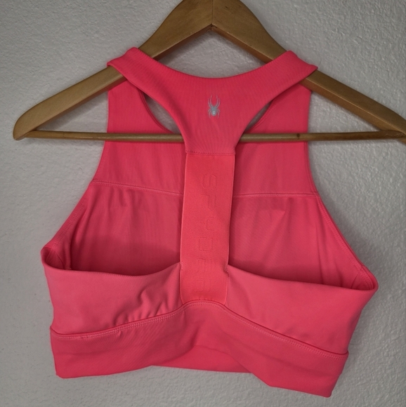 Spyder sports bra with pads, hot pink, size M - Picture 3 of 7